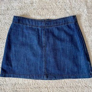 Zara Dark Denim Miniskirt